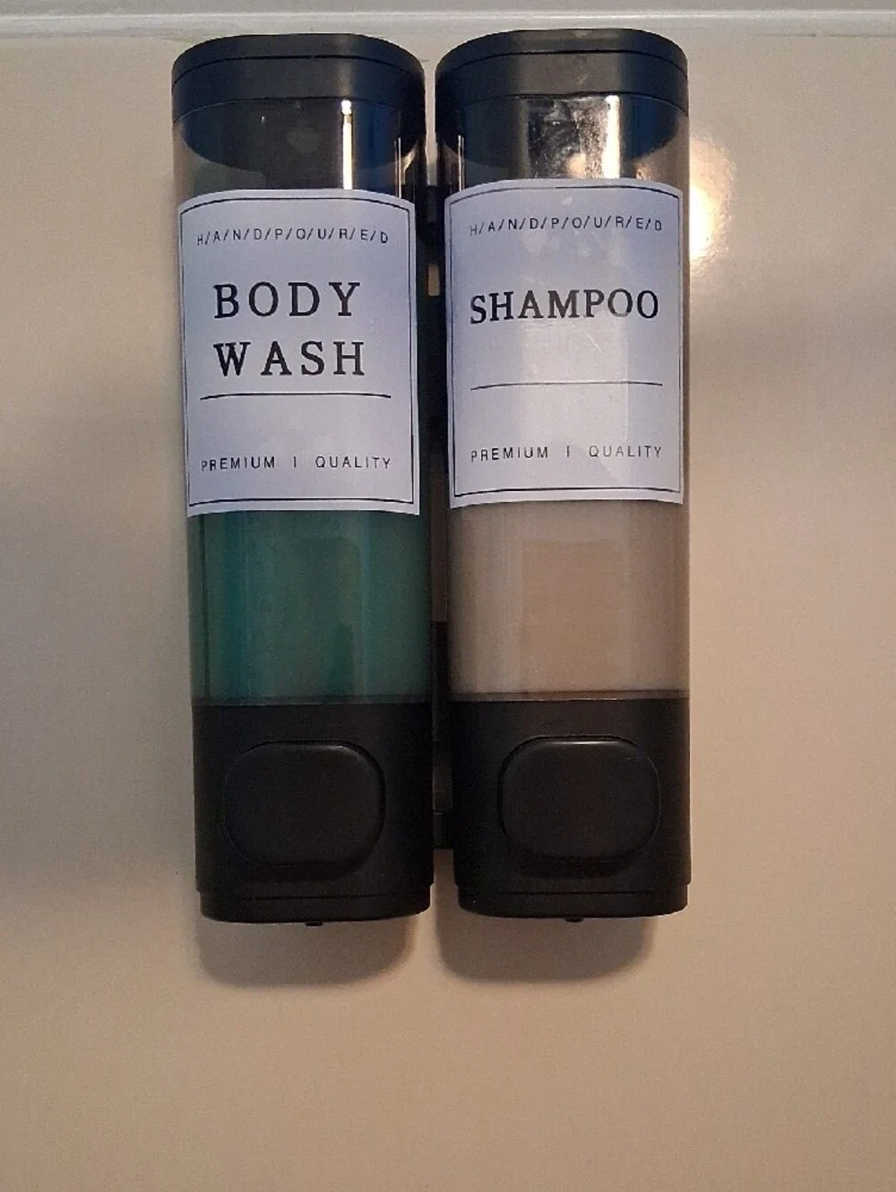 3-Pack Manual Soap Dispenser Set (Gray, Brown, Purple)